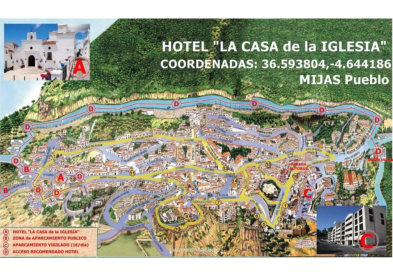 Fogadó La Casa De La Iglesia Hotel Mijas